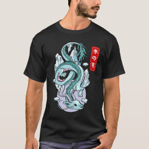 Japanischer Eisdrache Elementarwesen Mythischer Fl T-Shirt
