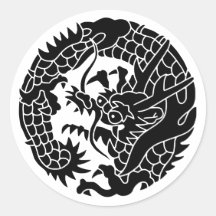 Japanischer Familienwappen-Drache