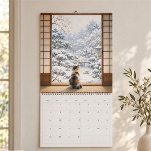 Japanischer Fenster-Jahreszeiten-Kalender Kalender