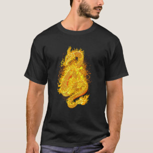 Japanischer Feuerdrache traurige Ästhetik Edgy Str T-Shirt