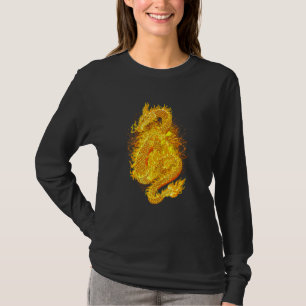 Japanischer Feuerdrache traurige Ästhetik Edgy Str T-Shirt