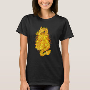 Japanischer Feuerdrache traurige Ästhetik Edgy Str T-Shirt