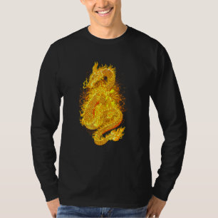 Japanischer Feuerdrache traurige Ästhetik Edgy Str T-Shirt