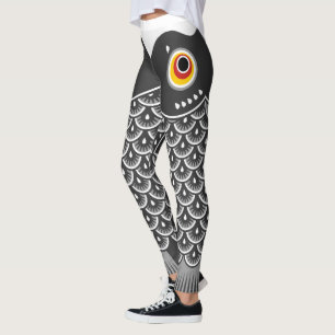 Japanischer Fisch Koinobori Gemustert Leggings