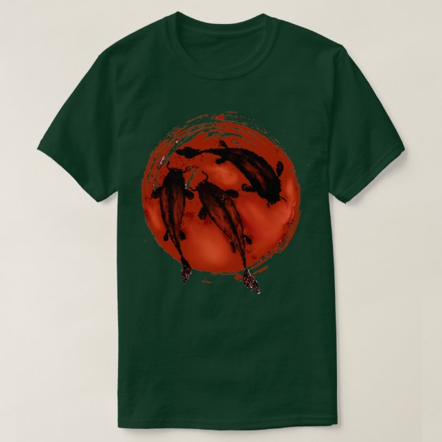 japanischer Fisch T-Shirt (Design vorne)