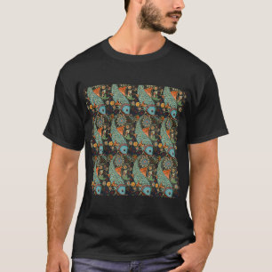 Japanischer Fischdruck T-Shirt