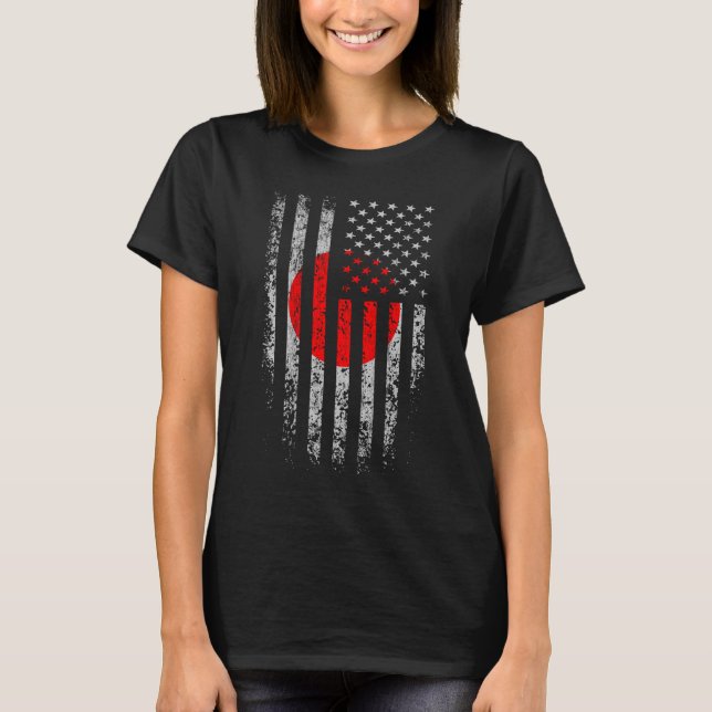 Japanischer Flagge-Schmutz T-Shirt (Vorderseite)