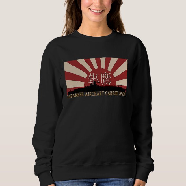Japanischer Flugzeugträger Junyō Hinomaru Sweatshirt (Vorderseite)