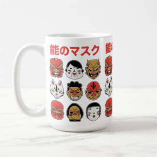 Japanischer Folklore-Dämon und Kitsune-Festival Kaffeetasse