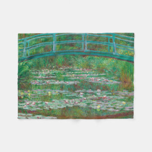 japanischer Footbridge Claude Monet Impressionist Fleecedecke