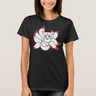 Japanischer Fox Niedlich Funny Kitsune Kami Anime T-Shirt