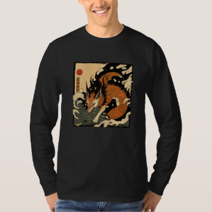 Japanischer Fox Spirit von Inari Kitsune 狐 Vintag T-Shirt