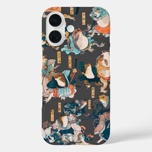 Japanischer Frog ukiyo-e Froggies Case-Mate iPhone Hülle (Rückseite)