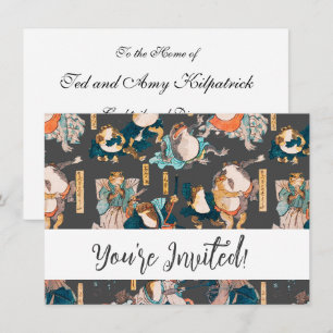 Japanischer Frog ukiyo-e Froggies Einladung