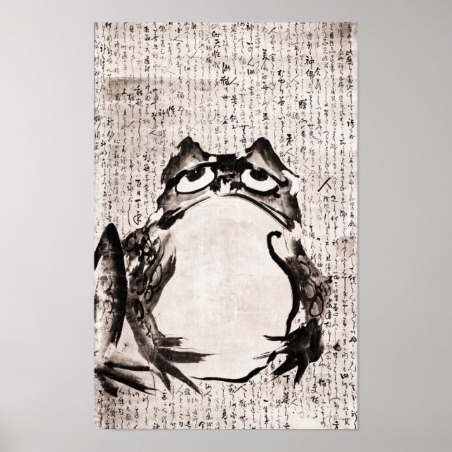 Japanischer Frosch (Ende des 18. bis 19. Jahrhunde Poster (Vorne)