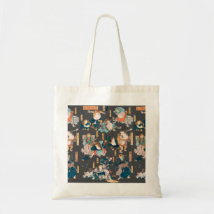 Japanischer Frosch-Holzschnitt Kuniyoshi Ukiyo-e Tragetasche