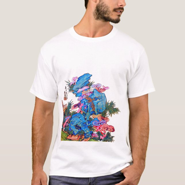 Japanischer Fungus auf Bamboo von Hayashi Rōen T-Shirt (Vorderseite)