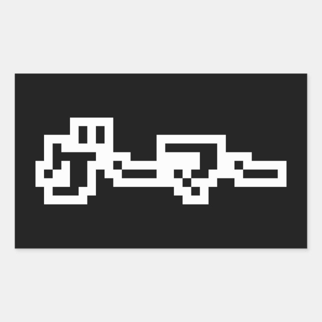 Japanischer Gamer ゲ Japan Sprache Nihongo Rechteckiger Aufkleber (Vorderseite)