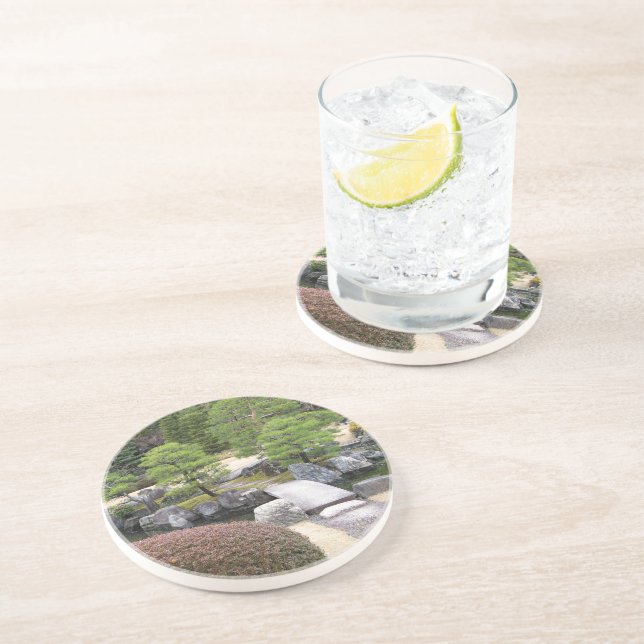 Japanischer Garten 日 本 庭 園 Getränkeuntersetzer (Seite)