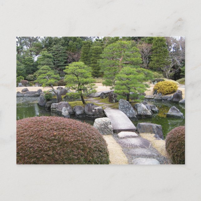 Japanischer Garten 日 本 庭 園 Postkarte (Vorderseite)