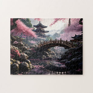 Japanischer Garten Cherry Blossom Puzzle