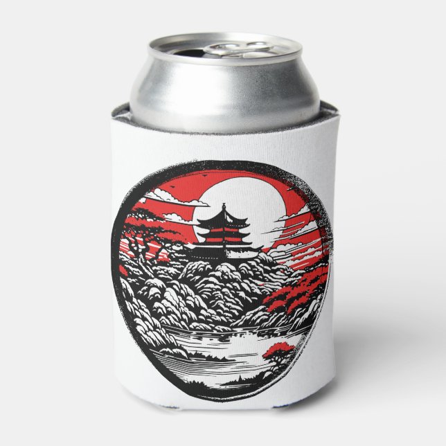Japanischer Garten Dosenkühler (Kanne Vorderseite)