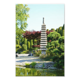 Japanischer Garten Foto Druck