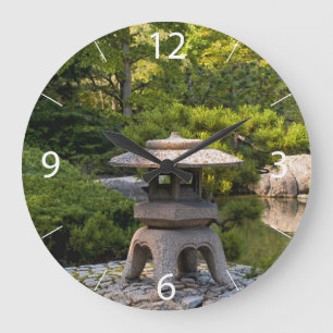 Japanischer Garten Große Wanduhr