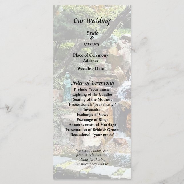 Japanischer Garten im Herbst Programm (Vorderseite)