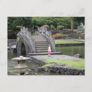 Japanischer Garten in Hilo, Hawaii Postkarte