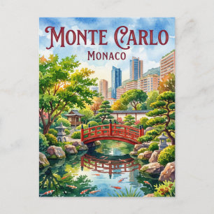 Japanischer Garten (Jardin Japonais), Monte Carlo Postkarte