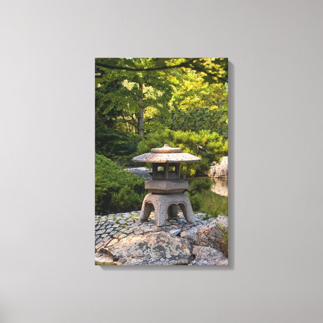 Japanischer Garten Leinwanddruck (Vorderseite)