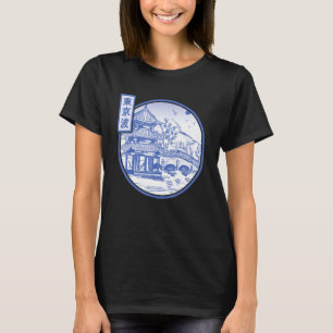 Japanischer Garten Linie Japan Tempel Japanische Ä T-Shirt