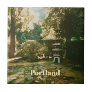 Japanischer Garten, Portland, Oregon Souvenir Fliese