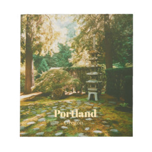Japanischer Garten, Portland, Oregon Souvenir Notizblock