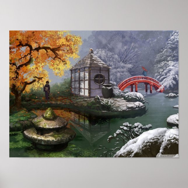 Japanischer Garten Poster (Vorne)