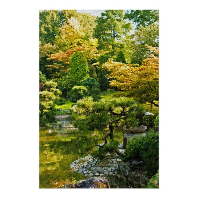 Japanischer Garten Poster (Vorderseite)