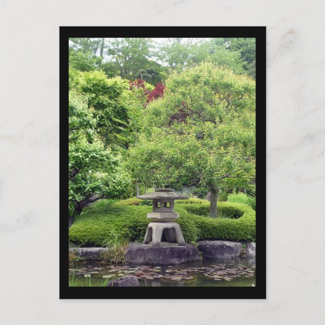 japanischer Garten Postkarte (Vorderseite)
