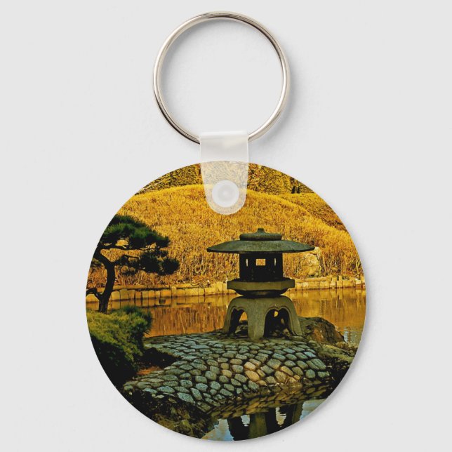 Japanischer Garten Schlüsselanhänger (Vorderseite)