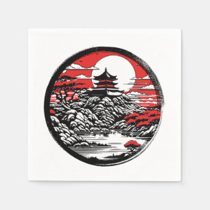 Japanischer Garten Serviette