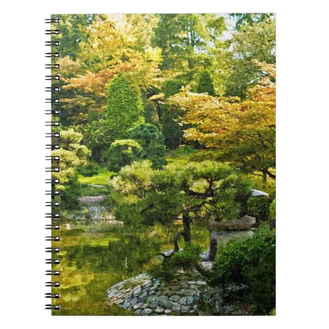Japanischer Garten - Traditionelle Ästhetik Notizblock (Vorderseite)