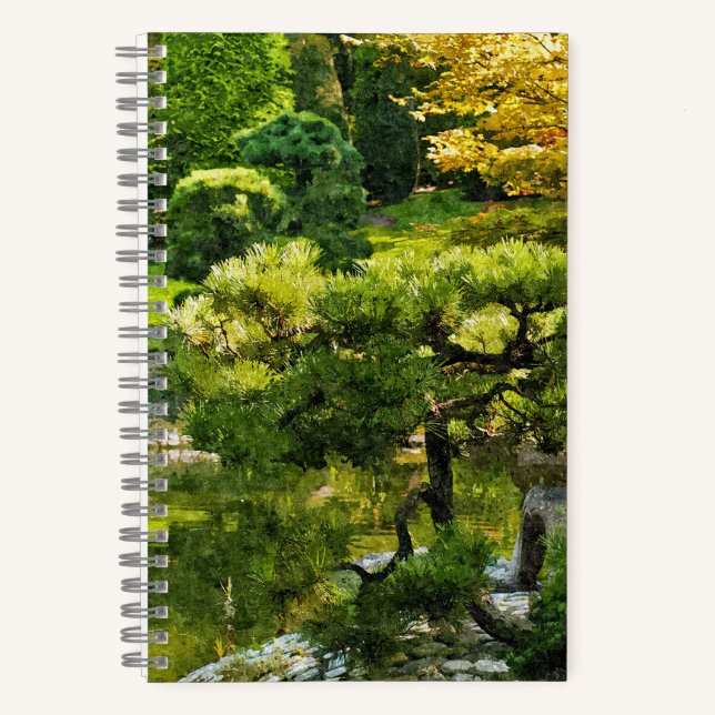 Japanischer Garten - Traditionelle Ästhetik Notizbuch (Vorderseite)