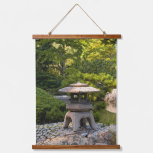 Japanischer Garten - Traditionelle Ästhetik  Wandteppich Mit Holzrahmen