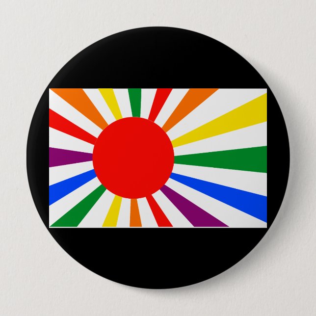 JAPANISCHER GAY PRIDE BUTTON (Vorderseite)