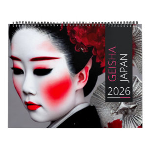 Japanischer Geisha-Kalender Kalender