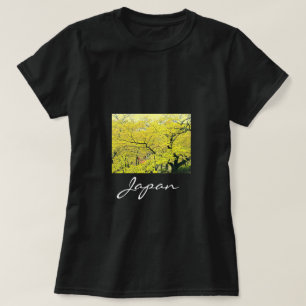 Japanischer Gelbgingko-Baumreise-Druck T-Shirt