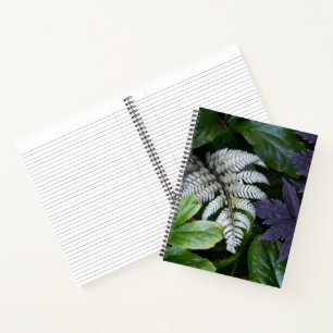 Japanischer gemalter Farn floral Notizbuch