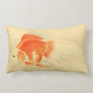 Japanischer Goldfisch. Der Ryukin. Lendenkissen