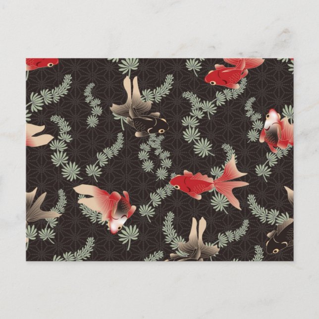 Japanischer Goldfisch Postkarte (Vorderseite)