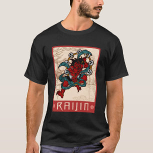 Japanischer Gott trommelt Mythische Wesen Japan An T-Shirt